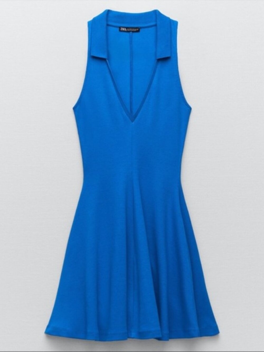 Zara Mini Blue Polo Tennis Dress